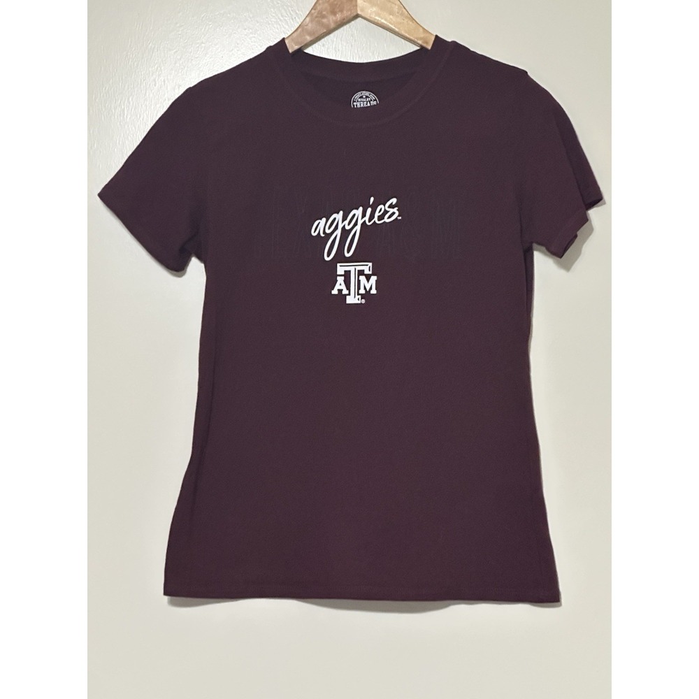 Texas A&M Aggies Women's Short Sleeve Graphic T-Shirt In Maroon‎ Size Small
